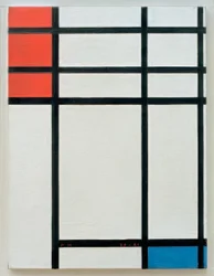 Composition in Red, Blue and White